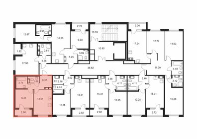 35,7 м², 1-комнатная квартира 5 674 710 ₽ - изображение 44
