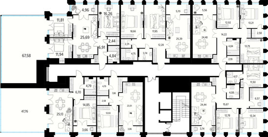 148,3 м², 3-комнатная квартира 37 072 500 ₽ - изображение 29