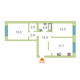 Квартира 73,1 м², 2-комнатная - изображение 1