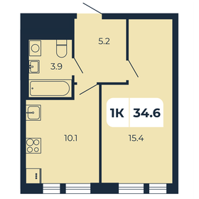 35 м², 1-комнатная квартира 3 050 000 ₽ - изображение 60