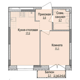 Квартира 36,1 м², 1-комнатная - изображение 1