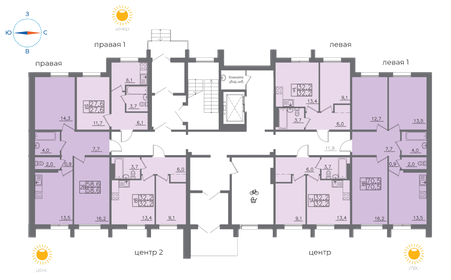 58,6 м², 2-комнатная квартира 7 266 400 ₽ - изображение 21