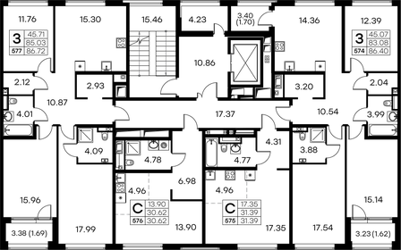 31 м², квартира-студия 12 482 352 ₽ - изображение 23