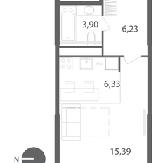 Квартира 31,9 м², студия - изображение 3