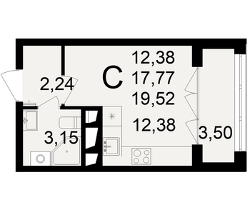 20 м², квартира-студия 2 300 000 ₽ - изображение 23