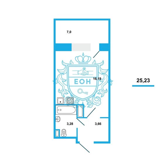 23,1 м², квартира-студия 4 350 000 ₽ - изображение 10