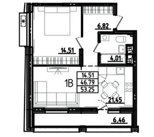 Квартира 54 м², 2-комнатная - изображение 1