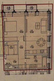 Квартира 59 м², 2-комнатная - изображение 1