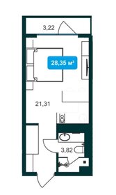 28 м², 1-комнатные апартаменты 15 500 000 ₽ - изображение 43