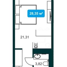 Квартира 28,4 м², 1-комнатные - изображение 3