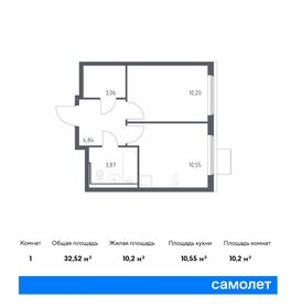 32,4 м², 1-комнатная квартира 6 146 152 ₽ - изображение 6