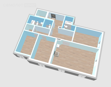 Квартира 134,4 м², 4-комнатная - изображение 2