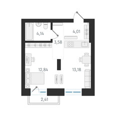 Квартира 37,8 м², 1-комнатная - изображение 2