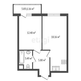 Квартира 39,9 м², 1-комнатная - изображение 3