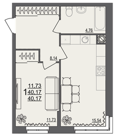70 м², 3-комнатная квартира 9 300 000 ₽ - изображение 74