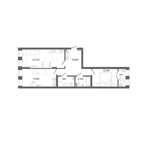Квартира 82,7 м², 2-комнатная - изображение 2