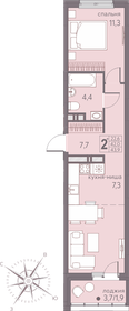 49 м², 2-комнатная квартира 5 480 000 ₽ - изображение 27