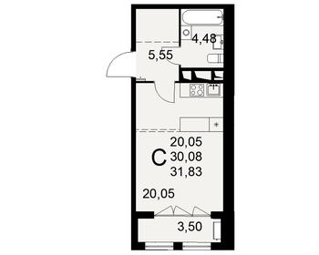 34,8 м², 1-комнатная квартира 3 660 000 ₽ - изображение 58
