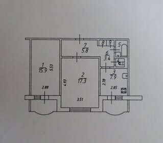 54,4 м², 2-комнатная квартира 4 990 000 ₽ - изображение 27