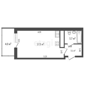 Квартира 24,1 м², студия - изображение 2