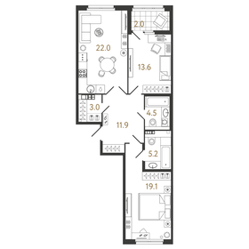 113,6 м², 2-комнатная квартира 33 000 000 ₽ - изображение 77