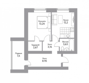 47,6 м², 2-комнатная квартира 4 295 900 ₽ - изображение 17