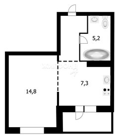 Квартира 31,6 м², 1-комнатная - изображение 1