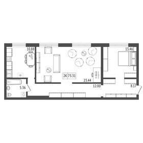 84 м², 4-комнатная квартира 8 350 000 ₽ - изображение 44