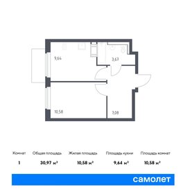 Квартира 31 м², 1-комнатная - изображение 1