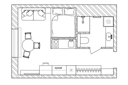 Квартира 24,6 м², 1-комнатная - изображение 1