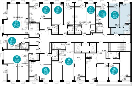 Квартира 44 м², 1-комнатная - изображение 2