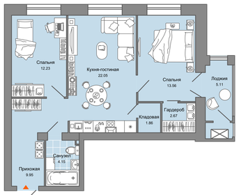 71,4 м², 3-комнатная квартира 4 300 000 ₽ - изображение 68