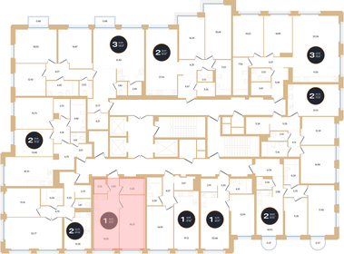 47 м², 1-комнатная квартира 11 539 500 ₽ - изображение 27