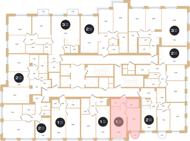 47 м², 1-комнатная квартира 11 539 500 ₽ - изображение 37