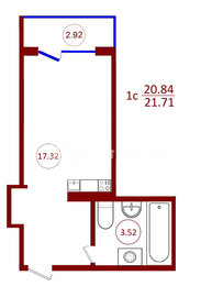 23,4 м², квартира-студия 2 700 000 ₽ - изображение 39