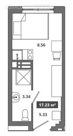 17,2 м², апартаменты-студия 3 801 126 ₽ - изображение 115