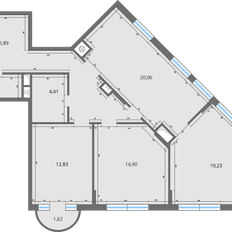 Квартира 92,7 м², 4-комнатная - изображение 3