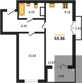 51,5 м², 1-комнатная квартира 8 260 000 ₽ - изображение 85