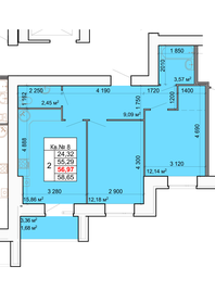 68,1 м², 3-комнатная квартира 5 400 000 ₽ - изображение 52