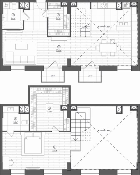 108,8 м², апартаменты-студия 31 010 394 ₽ - изображение 1