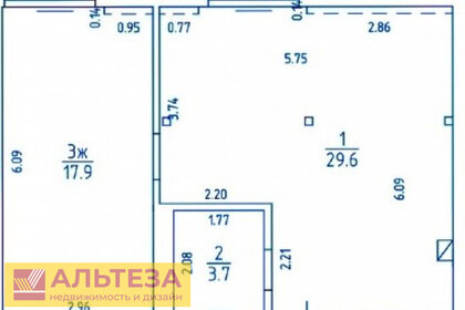 60,9 м², 1-комнатная квартира 4 811 100 ₽ - изображение 44