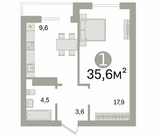 35,8 м², 1-комнатная квартира 3 350 000 ₽ - изображение 14