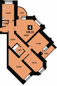 158,8 м², 2-комнатная квартира 23 740 600 ₽ - изображение 122