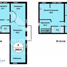 Квартира 260 м², 5-комнатная - изображение 3