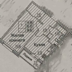 Квартира 34,6 м², 1-комнатная - изображение 1