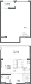 86,6 м², квартира-студия 14 100 000 ₽ - изображение 103