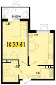 37,4 м², 1-комнатная квартира 4 085 172 ₽ - изображение 10