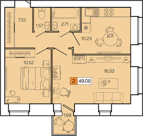 90,7 м², 4-комнатная квартира 10 300 000 ₽ - изображение 69