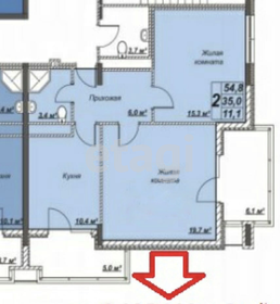 Квартира 66 м², 2-комнатные - изображение 1