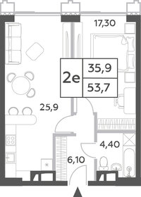 53,7 м², 2-комнатная квартира 22 064 562 ₽ - изображение 30